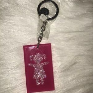 Authentic Swarovski Pink Girl Keychain